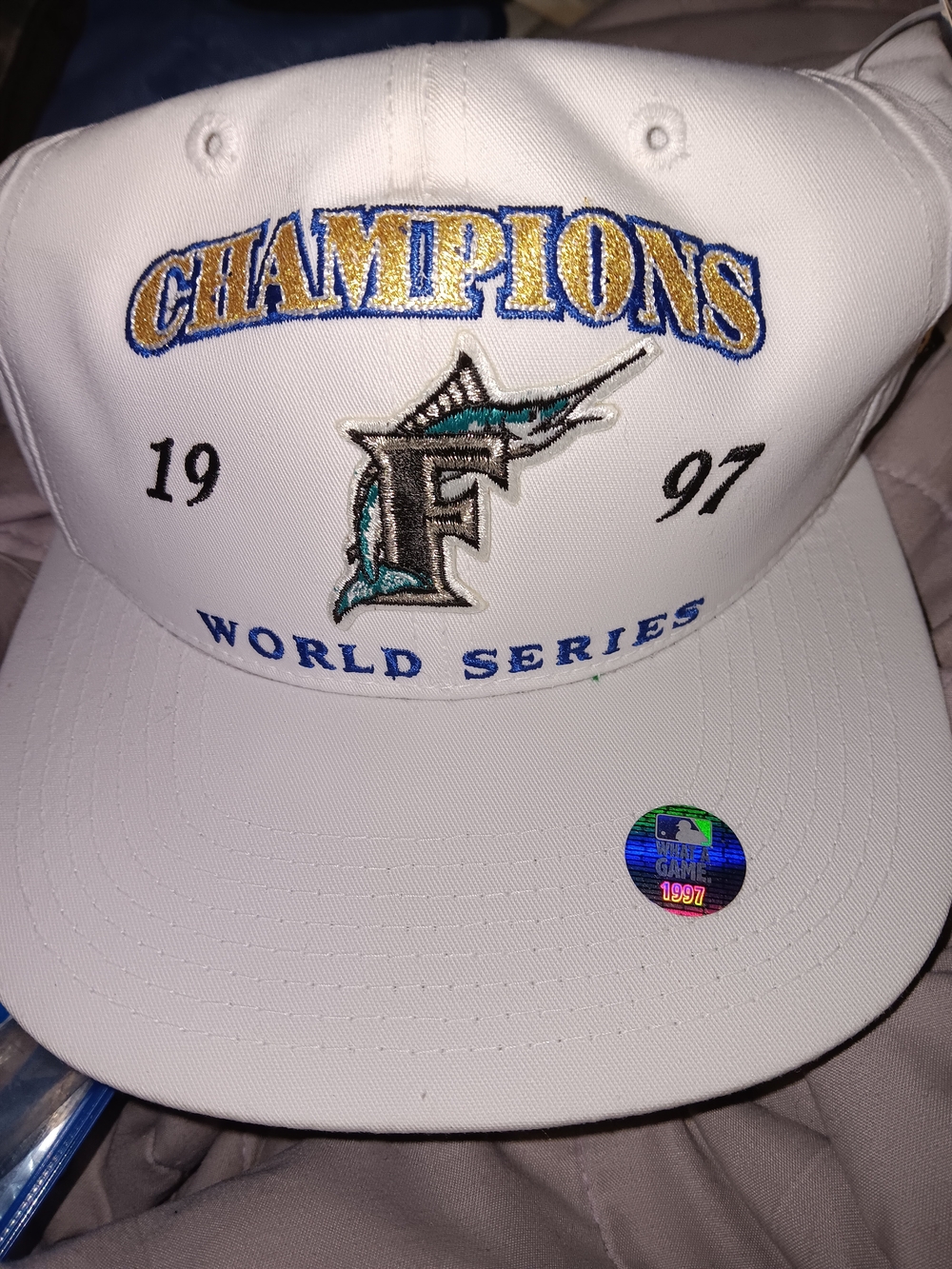 1997 World Series Florida Marlins Champions Baseball Cap